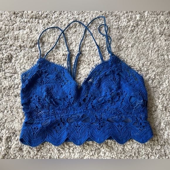 Free People Blue Bralette - Picture 2 of 4